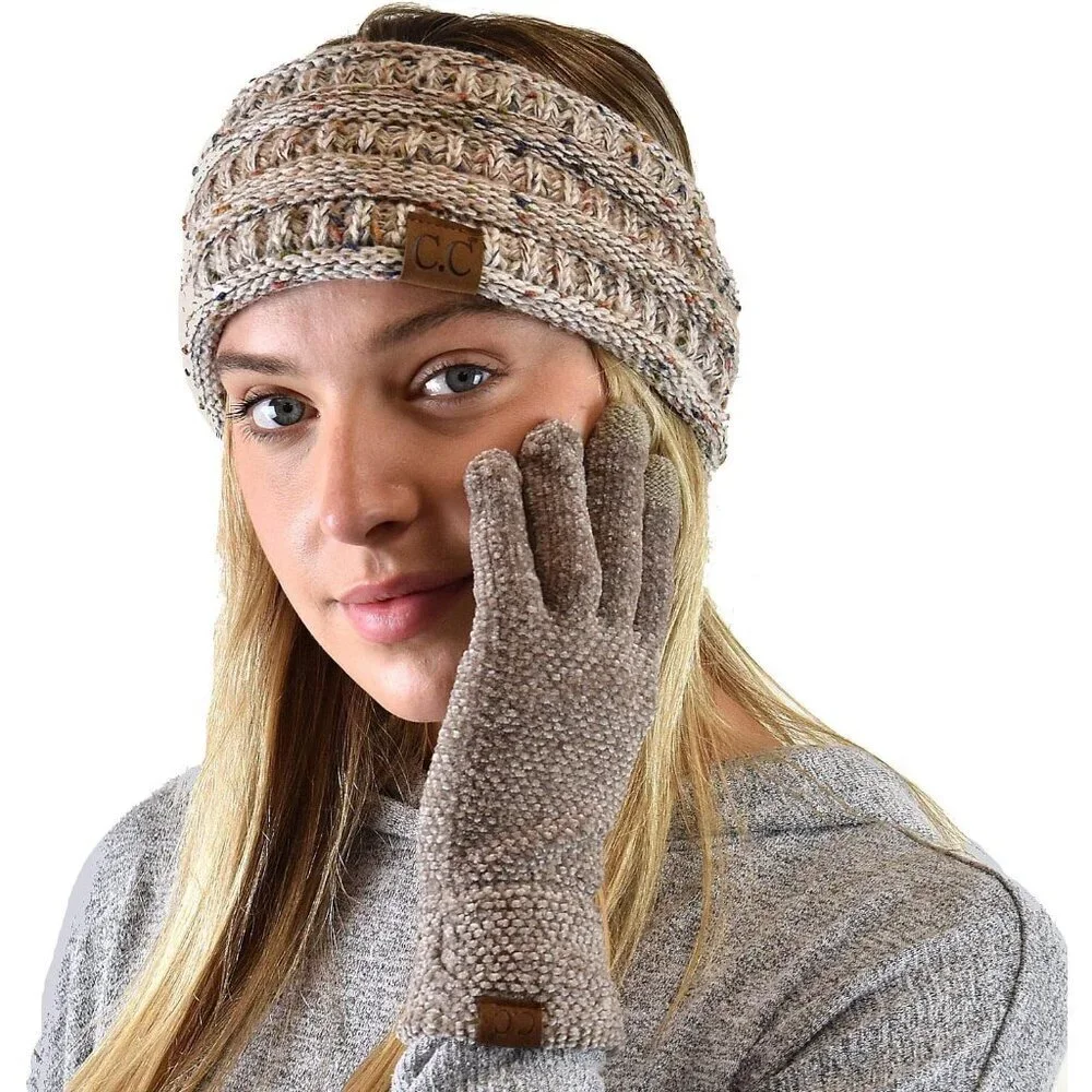 Winter Womens Acrylic Chenille Touchscreen Gloves Eco-Friendly Warm Stylish